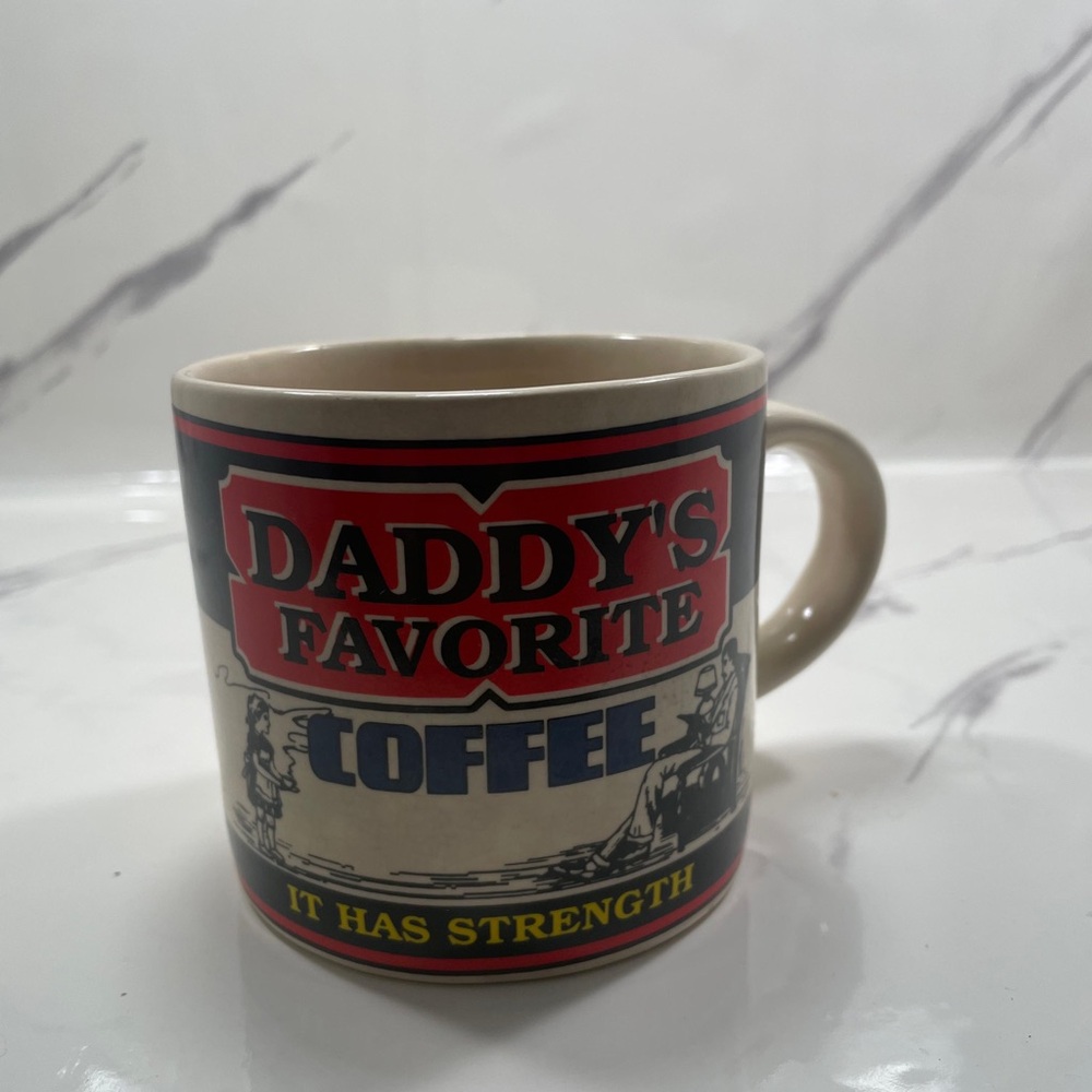 Daddy's Favorite Coffee Mug - Beige, Red, Black